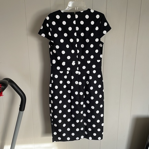 Vintage inspired black and white polka dot dress - Picture 2 of 2